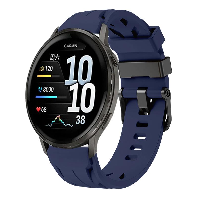Bracelet en Silicone 22mm pour Garmin Venu 4 45mm Montre de Sport Compatible avec Garmin Venu3 Venu2 Forerunner 570(47mm)/265/255