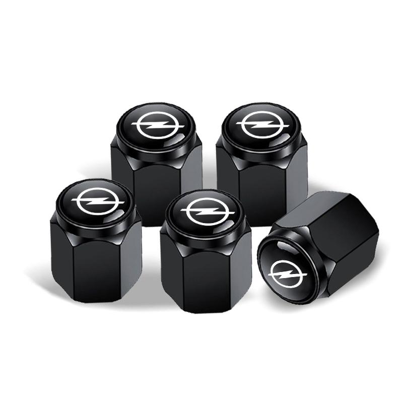 Tire Valve Stem Car Metal Emblem Keychain Style Wheel Air Valve Cover For Opel Mokka Corsa Astra Phev Grandland Hybrid Accessory zpq577