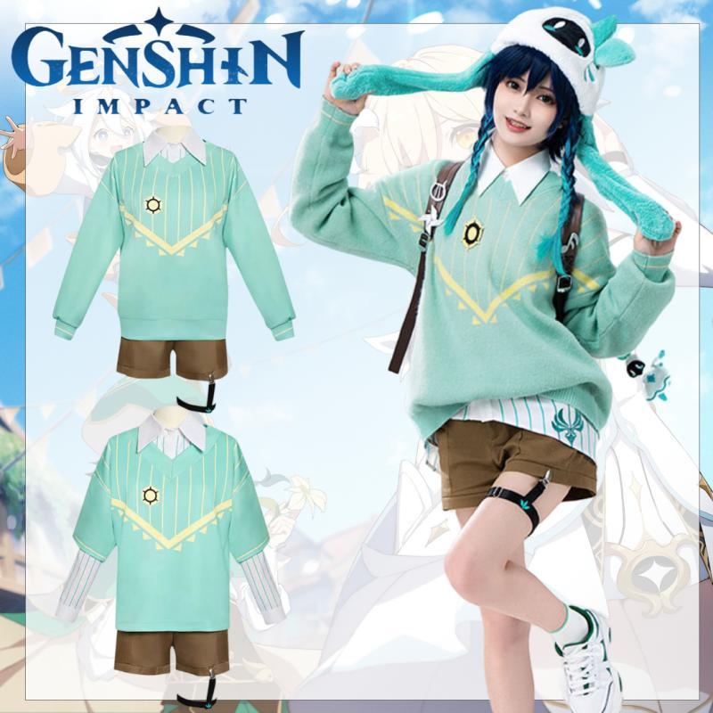 Wendy Genshin Impact Holiday Casual Wear Roleplaying Clothing Chest Ornament