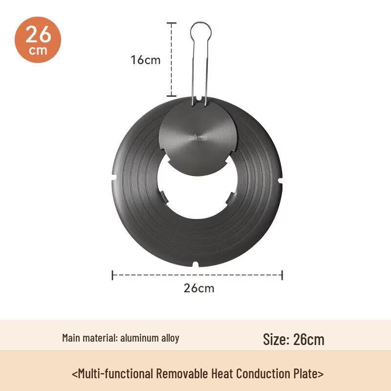 Detachable Cast Iron Heat Diffuser & Thawing Plate