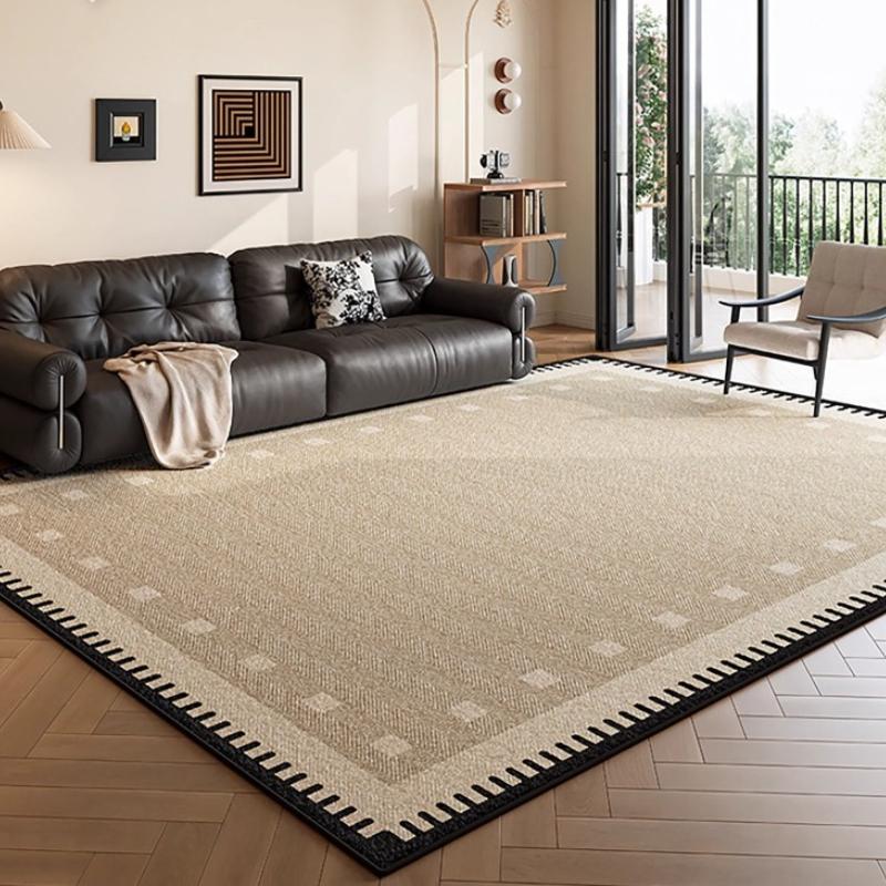 Modern Simple Living Room Carpet Advanced Geometric Pattern Bedroom Rug Large Area Light Luxury Home Decoration Coffee Table Mat