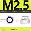 4.8-Grade Galvanized Black Nylon Anti-Loosening Self-Locking Nut for M3-M10 Threads