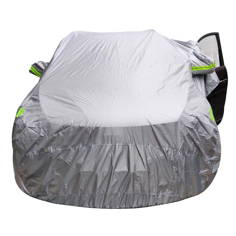 Universal SUV/Sedan Full Car Covers Outdoor Waterproof Sun Rain Snow Protection UV Car Umbrella Silver S-YXL Auto Case Cover