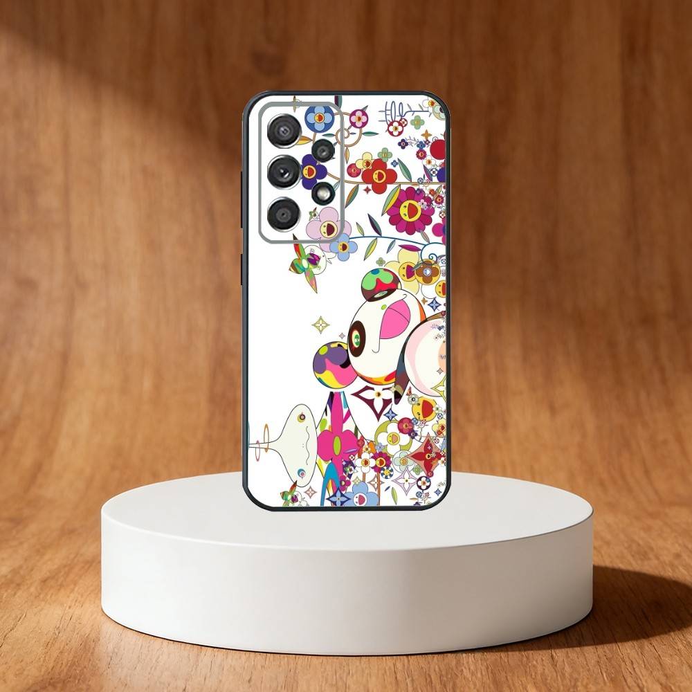 

M-MurakamiS A-Art Phone Case For Samsung S25,S24,S21,S22,S23,S30,Ultra,S20,Plus,Fe,Note,10,9,5G Black Cover Samsung S25