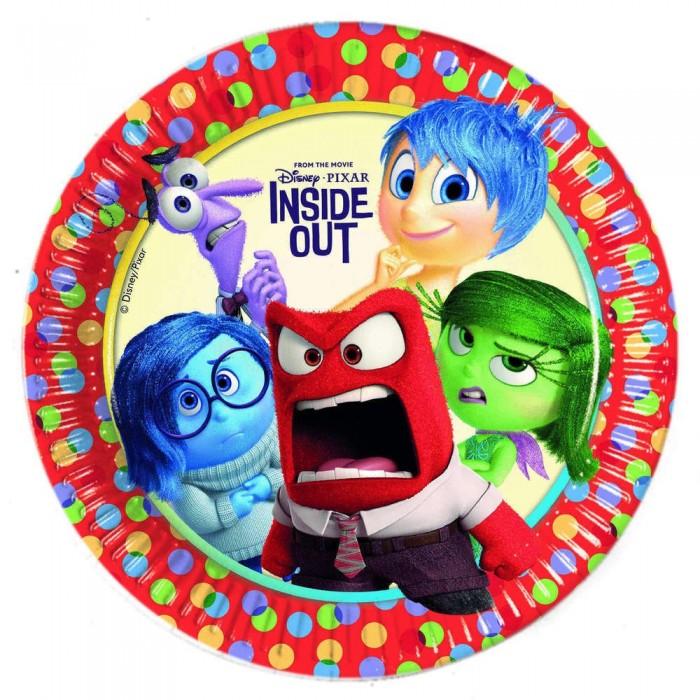 Inside Out Papp-Geburtstagsparty-Teller (Packung mit 8)