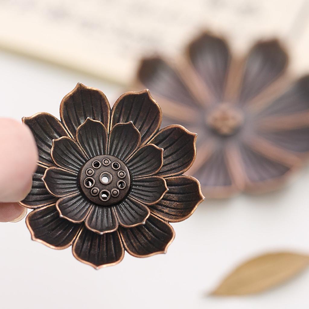 Alloy Incense Burner Stick Holder Line Incense Plate Sandalwood Coil Base Home Decor