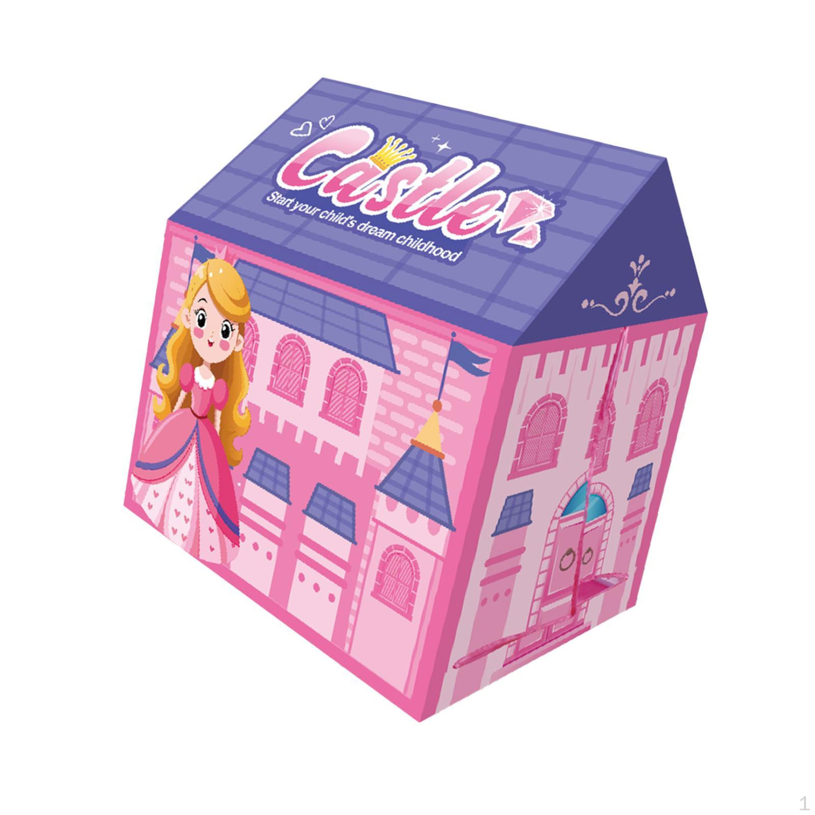 

Дитячий складаний ігровий намет, дитячий будинок, принцеса, закритий на відкритому повітрі для вечірки фіолетовий