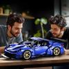 Macchina sportiva con blocchi da costruzione 1:14 Macchina telecomandata giocattolo, giocattolo da costruzione regalo di compleanno, modello auto sportiva, regalo fai-da-te per bambini