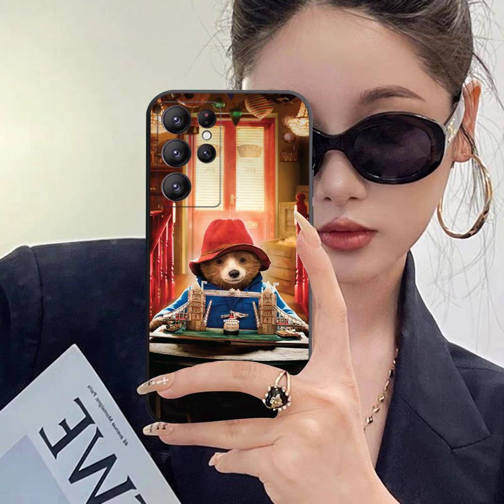 Cute P-Paddington B-BearS Case For Samsung Galaxy Case S25 S23 S22 S21 S30 S20 S10 Ultra Plus FE TPU Soft Cover
