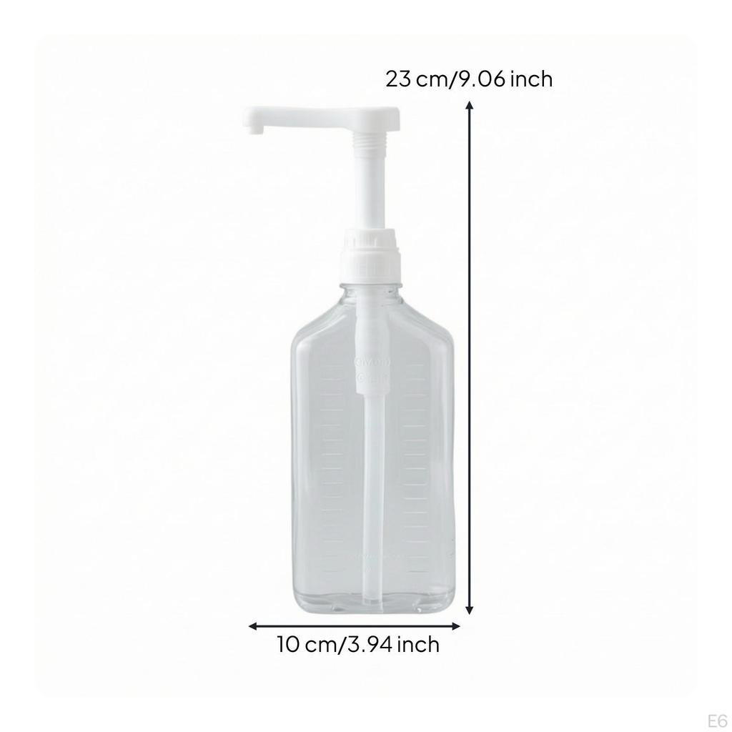 Syrup Dispenser with Pump Clear Sauce Container for Baristas, Bubble