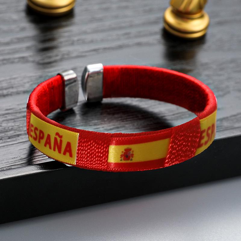 Handwoven USA-Canada-Mexico 2026 World Cup Team Bracelet - Football Fan Souvenir