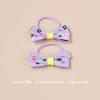 Girls' Floral Embroidered Bow Hair Tie - Sweet Autumn/Winter Style