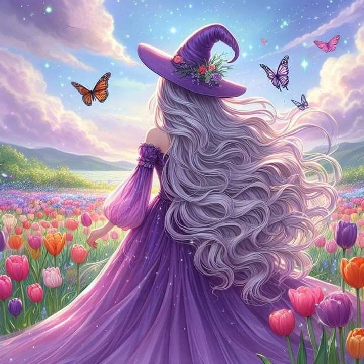 Cartoon Junge Hexe 5D Diamantmalerei Kits Anime Süßes Magisches Mädchen Handgemacht DIY Bohrer Mosaik Stickerei Kreuz