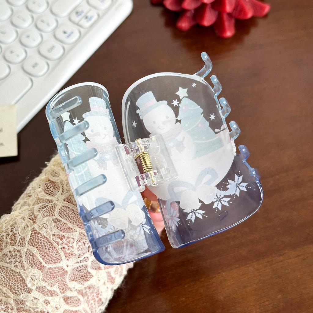 And Colorful Cute Acrylic Hair Claw Clips With Christmas Characters For Fashion Seasonal