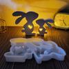 Easter Love Rabbit Silicone Molds DIY Valentine's Day Bunny Aromatherapy Plaster Cement Resin Soap Making Mold Home Decor 2025