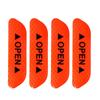 4 PCS Car Open Reflective Sticker Universal Safety Warning Mark Reflective Stickers Lighting Luminous Decor Auto Door Stickers