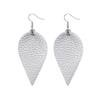 Fashion Leather Earrings Lightweight Faux Leather Leaf Earrings Teardrop Dangle Handmade For Women Girls Jewelry Wholesale