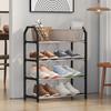 Multi Functional Cabinet for Household Goods, 4-layer Assembly, Simple and Creative Home Shoe Rack