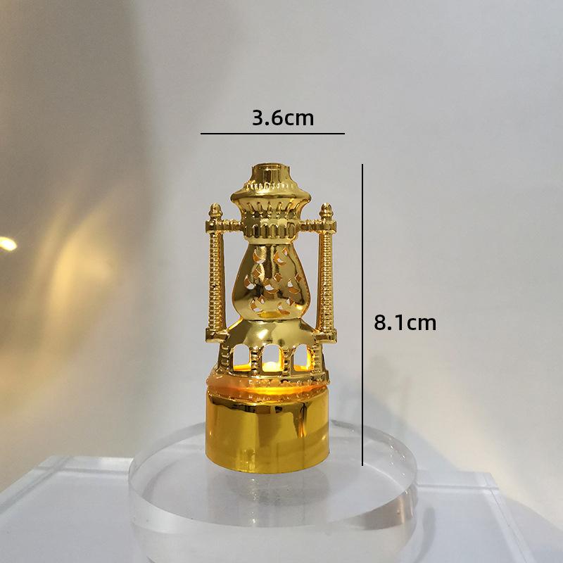 Islamische Ramadan Lampendekorationen 2026 Muslimischer Halbmond Kerze LED Lampe Stern und Mond Laternen Desktop Partyzubehör Muslimisches Geschenk