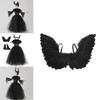 Maleficent Angelina Jolie Cosplay Kostuum Jurk Halloween Feest Outfit Voor Kinderen