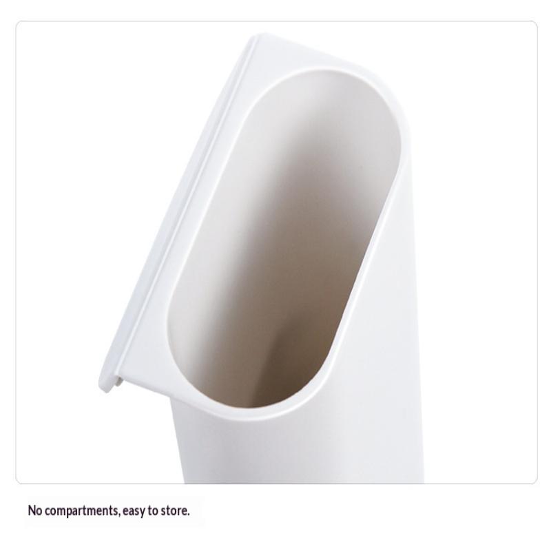 1Pack Desk Pen Holders, Clip-On Pencil Storage Containers, Adhesive Office Supplies Accessory, Pp Plastic Desk Organizer Set