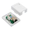 Shielded Cat6 Junction Box Single Dual Port For Stable Wiring Wall Or Desk Network Panel With Gold Plated Connections