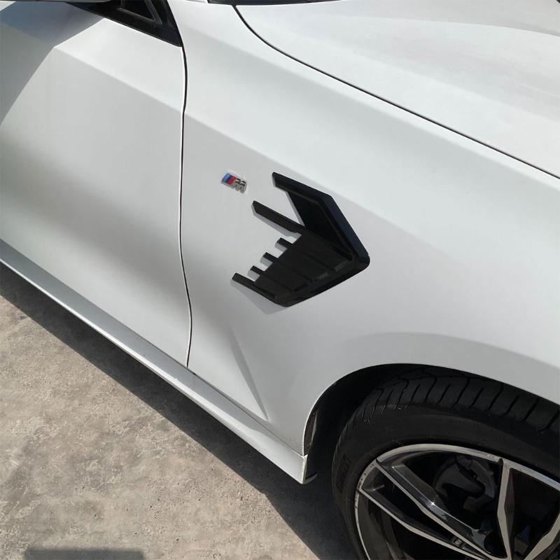Car Side Air Outlet Vent Decoration Sticker Trim Exterior Styling Accessory ABS Construction Vent Decal
