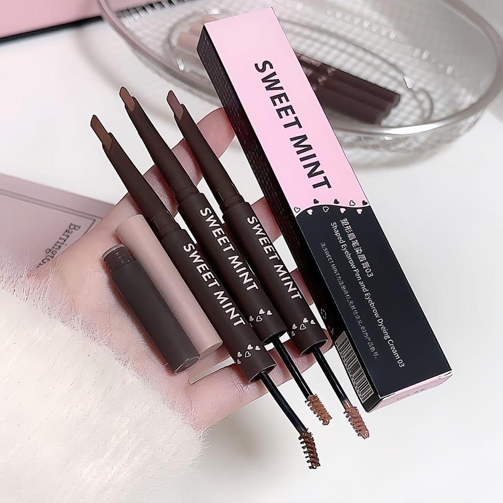 Sweetmint 2-in-1 Sculpting Eyebrow Pencil & Brow Mascara Set for Natural, 3D Wild Brows - Beginner Kit, Free Shipping