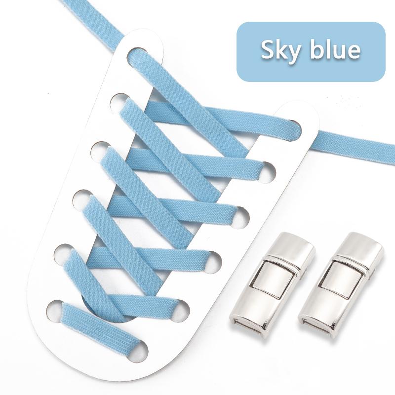 1 Paar Geen Strik Schoenveters voor Sneakers Kleur Elastische Schoenveters Plat Kinderen en Volwassenen Eenvoudig te Installeren Luie Schoenveters Casual