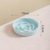 Ceramic Anti-Choke Slow Feeder Bowl with Neck Protection Stand for Small Dogs and Cats