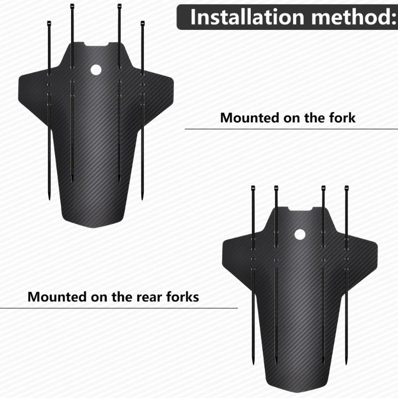 1 Set of Bicycles Front Rear Mud Guard for Mountain Bikes Bicycles Mud Guard Adjustable Bicycles  Front Rear Mudguards