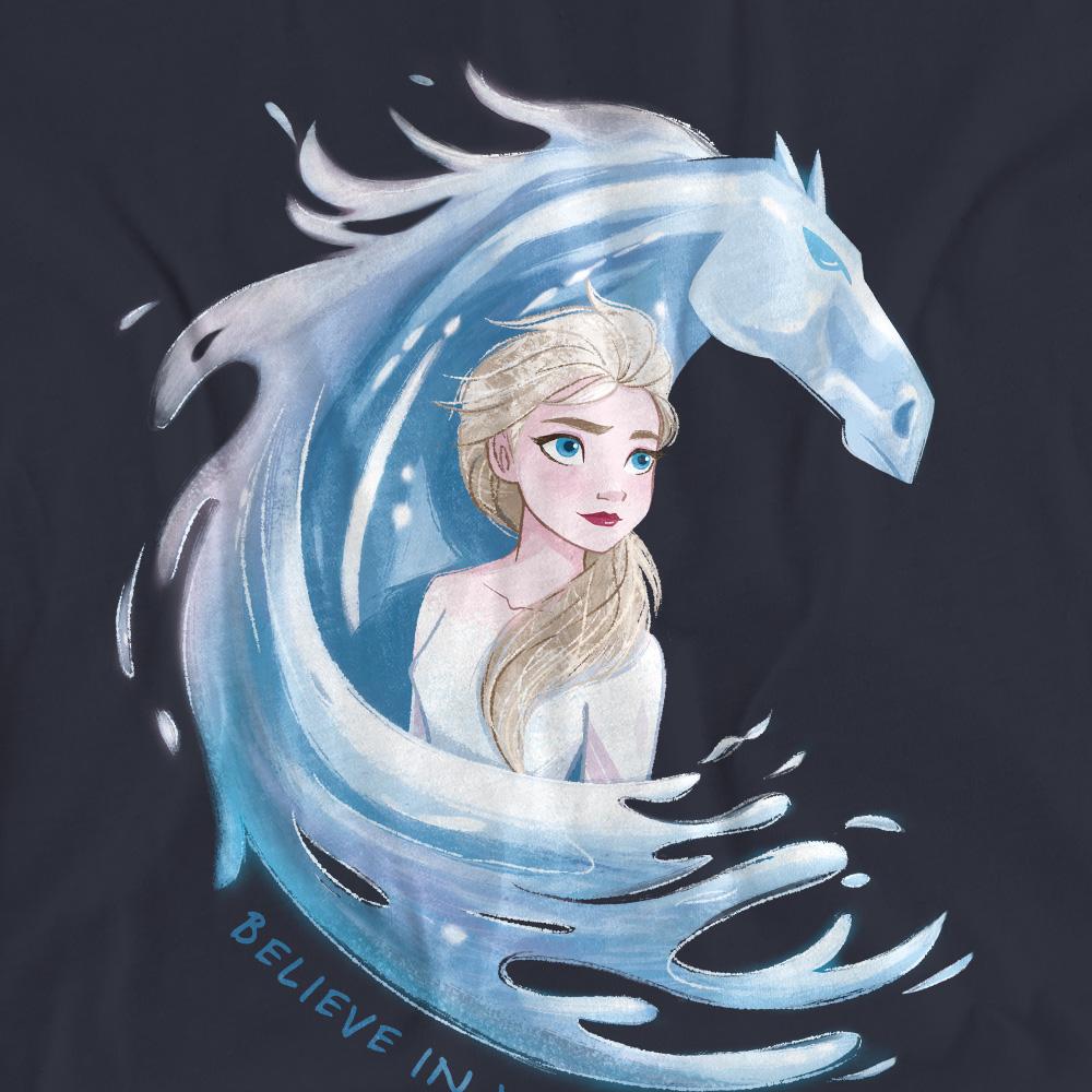 Frozen Womens/Ladies Believe In Yourself The Water Spirit Elsa & Nokk T-Shirt