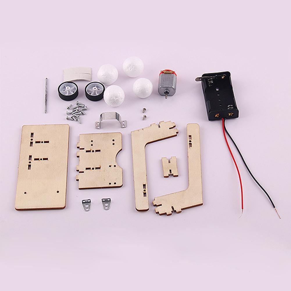 Creative Electric Ball Pitching Materials DIY Wooden  Projects Science Educational Experiment Teaching Equipment Model Kit
