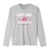 Womens Last Day Of Radiation Heartbeat Breast Cancer Awareness T Shirt Black 2XL Vintage Washed Casual Soft Streetwear Homme