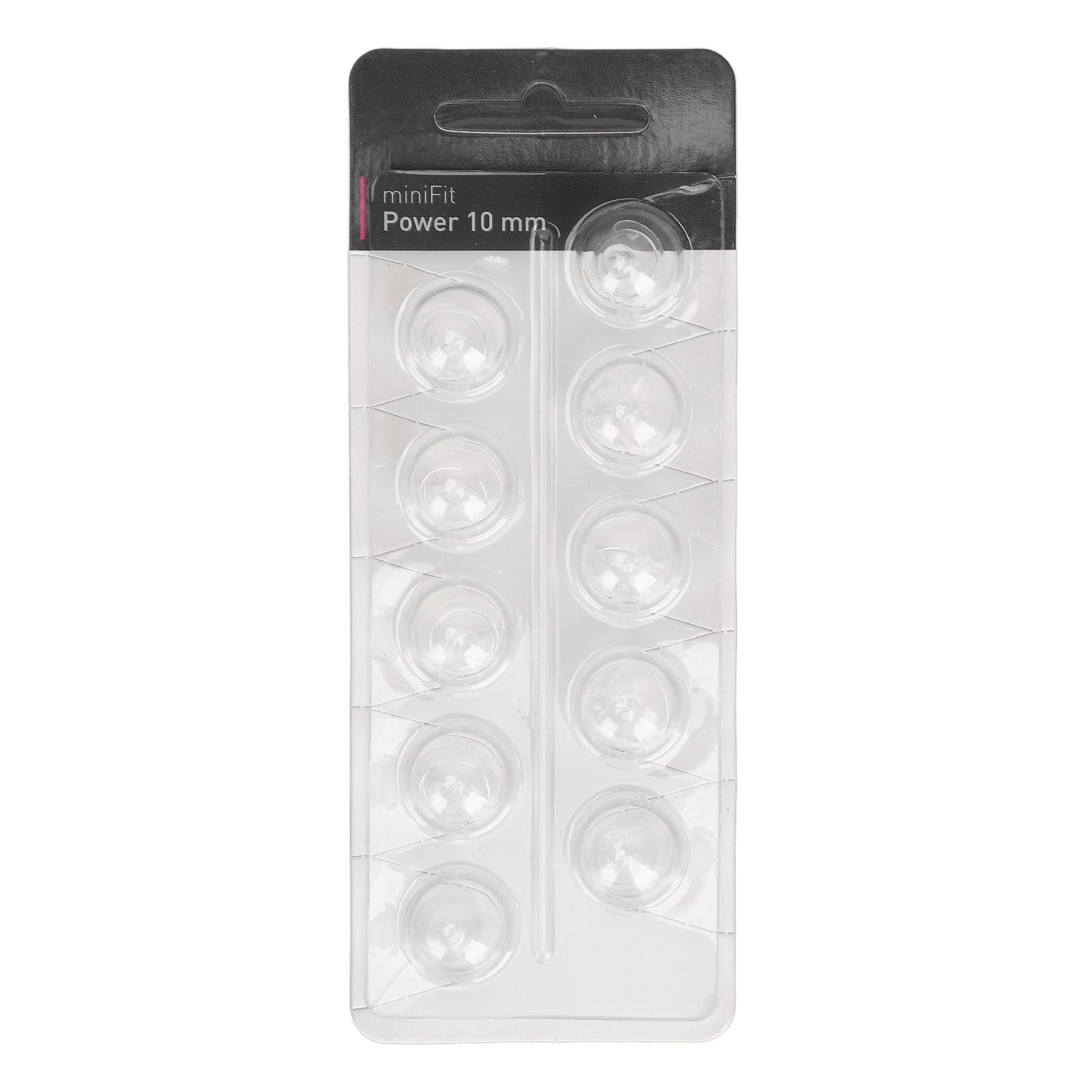 

10PCS Sound Amplifier Click Sleeve Double Layer Closed Eardrum Head Sound Aid Domes Tips for MiniFit 0.4in