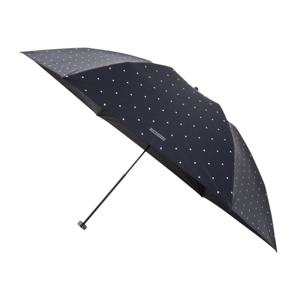 Moonbat Folding Sun and Light Heat Blue [Mackintosh Philosophy] Parasol, Umbrella, Rain, Lightweight, 100% Blocking, Shielding, Ghost,