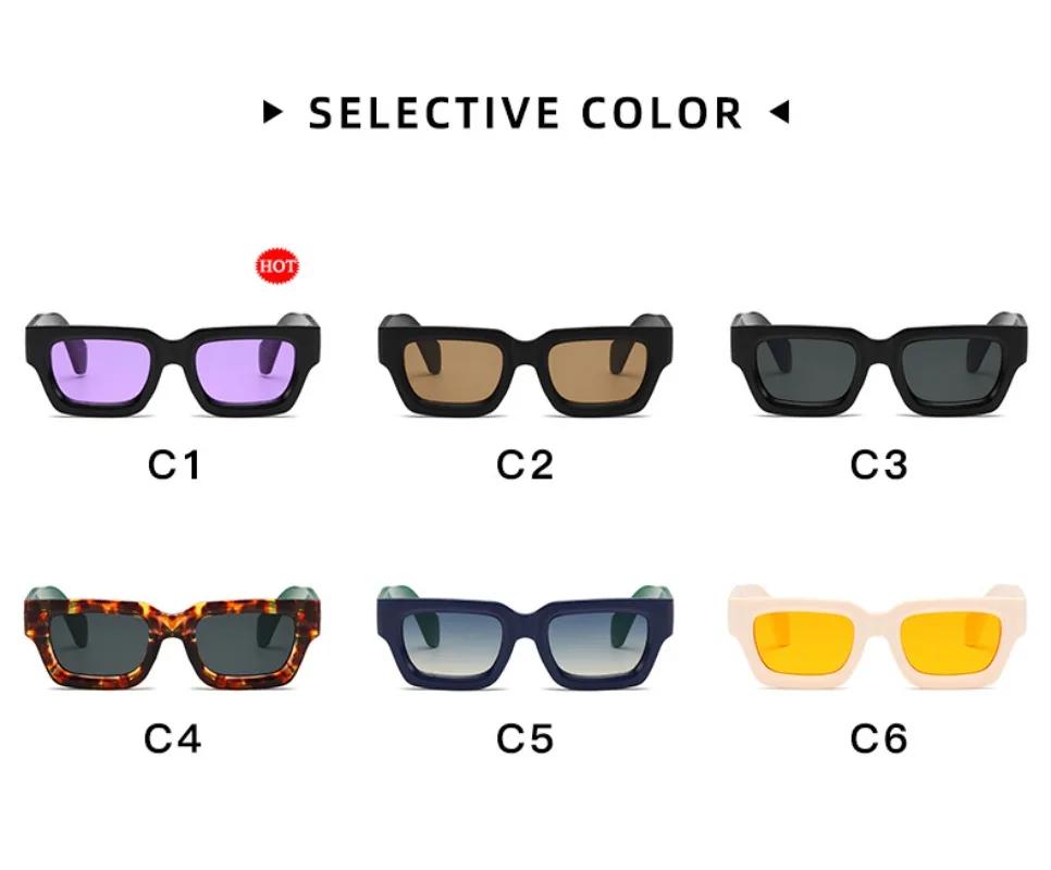 Vintage Square Sunglasses New Women's Fashion Oversized Sunglasses Men Shades Black Sunshade Sun Glasses UV400 Eyewear