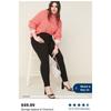 One Piece and 50% off for Two Pieces Clearance European Single Goods High Waist High Elasticity Spring Slimming Black Knitted Super Small Feet Denim
