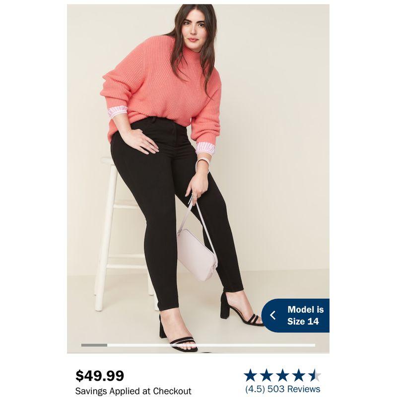 One Piece and 50% off for Two Pieces Clearance European Single Goods High Waist High Elasticity Spring Slimming Black Knitted Super Small Feet Denim