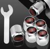 Car Wheel Tire Valve Stem Caps Air Cover with Wrench for Subaru Forester Ascent BRZ STI Exiga Legacy Outback Tribeca WRC WRX XV ew3