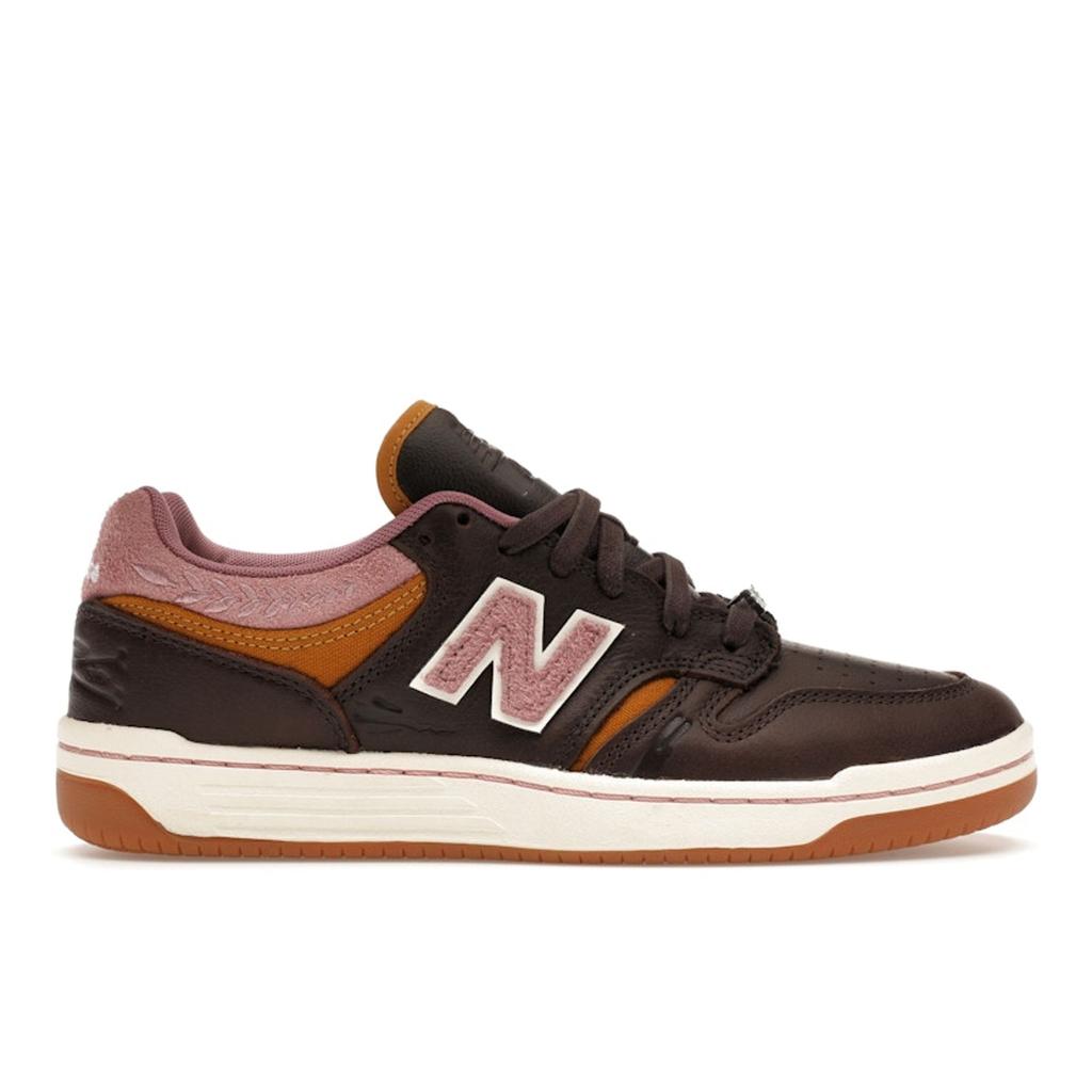 303 Boards x Jeremy Fish x New Balance Numeric 480 Silly Pink Bunnies Men Sneakers Brown NM480FXT