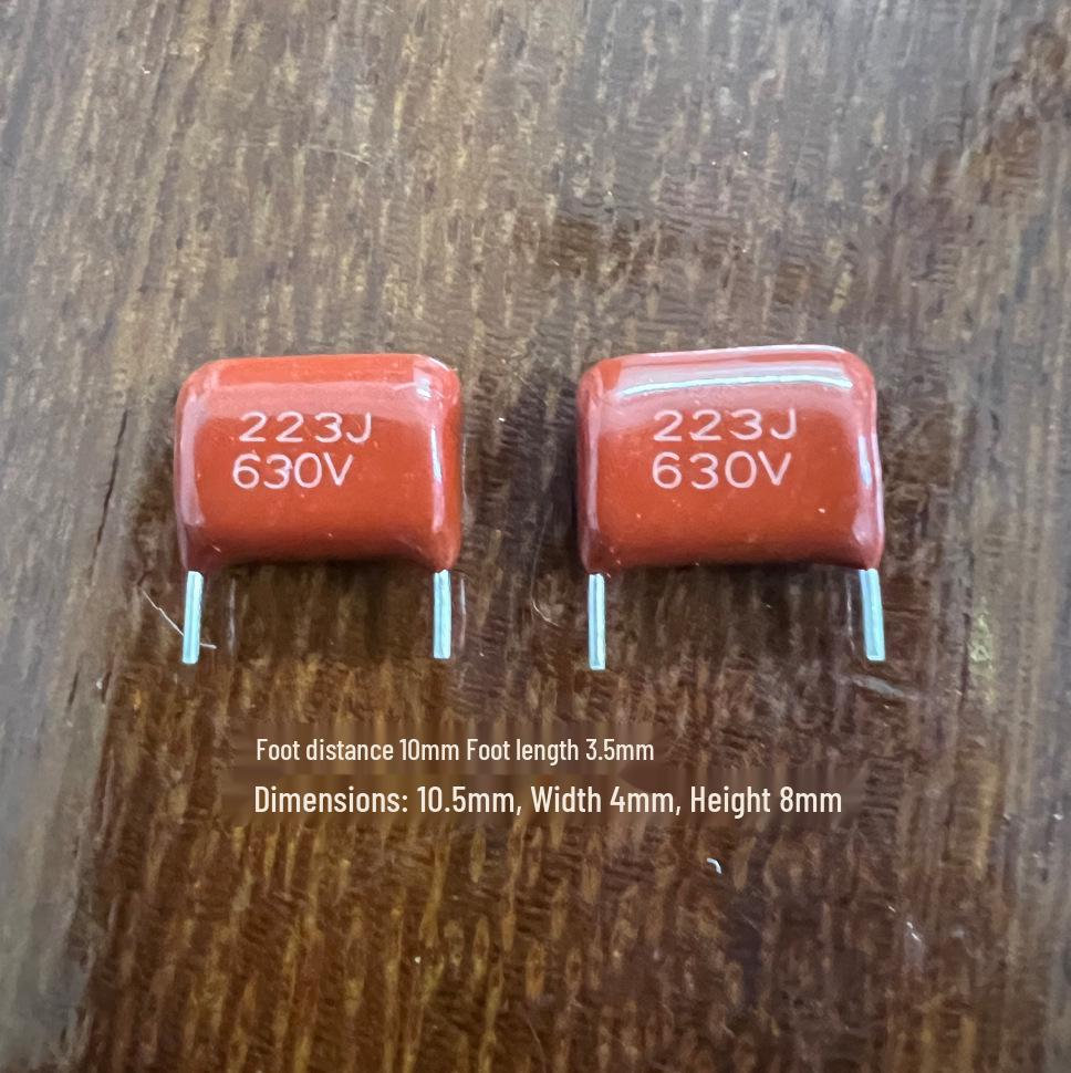CBB Capacitor 0.022uF 630V, 10mm Pin Spacing, 3.5mm Pin Length