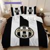Set tre pezzi Orgoglio Heritage Juventus (1 * copripiumino + 2 * federa, senza nucleo) Copripiumino e federa morbidi e confortevoli