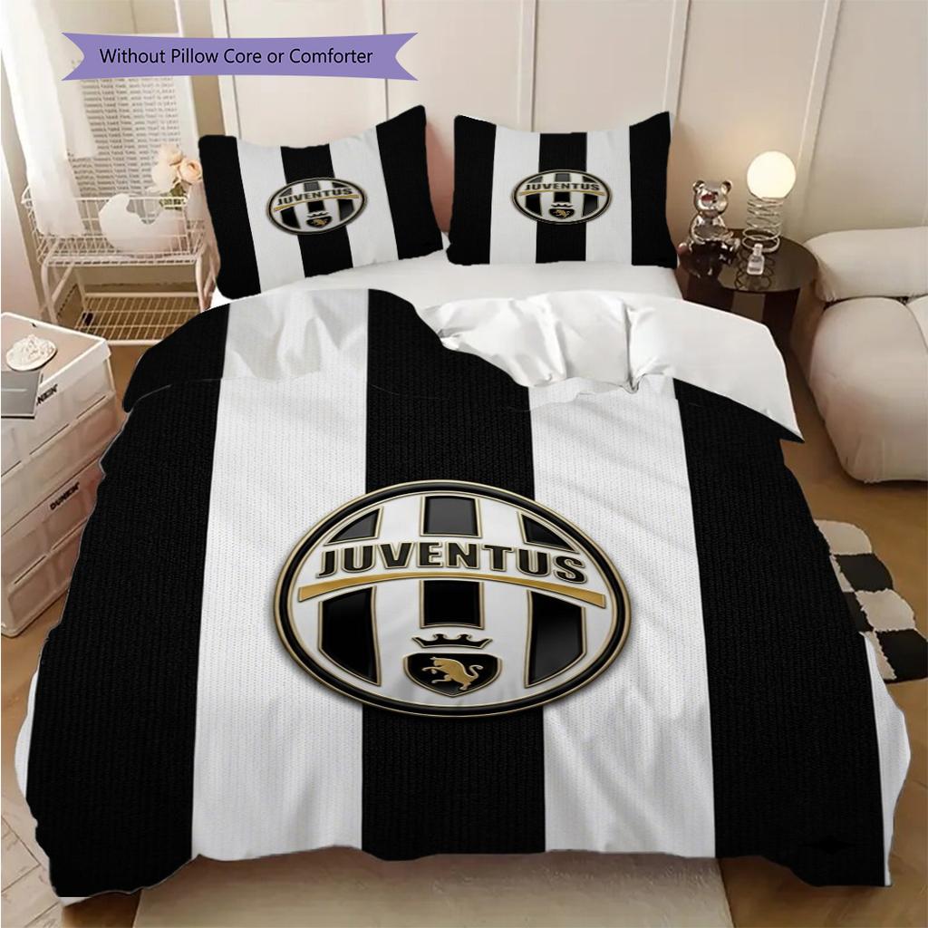 Set tre pezzi Orgoglio Heritage Juventus (1 * copripiumino + 2 * federa, senza nucleo) Copripiumino e federa morbidi e confortevoli
