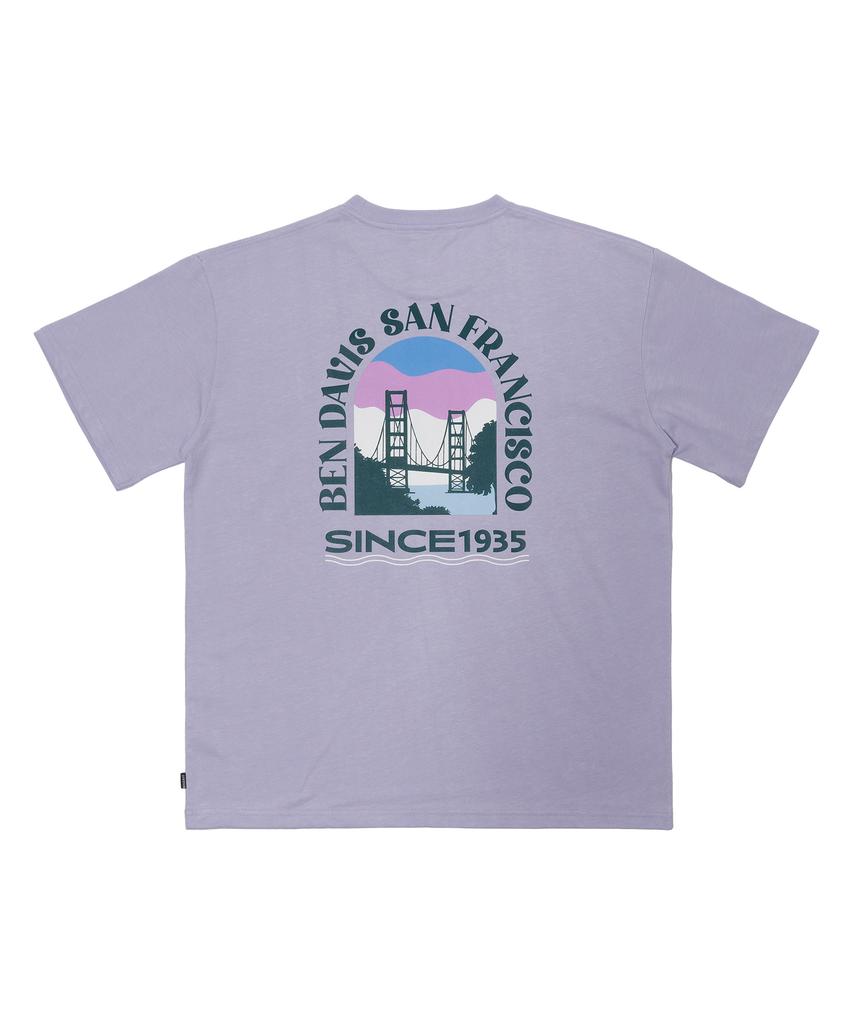 BEN DAVIS Original Arch Print Tee Black