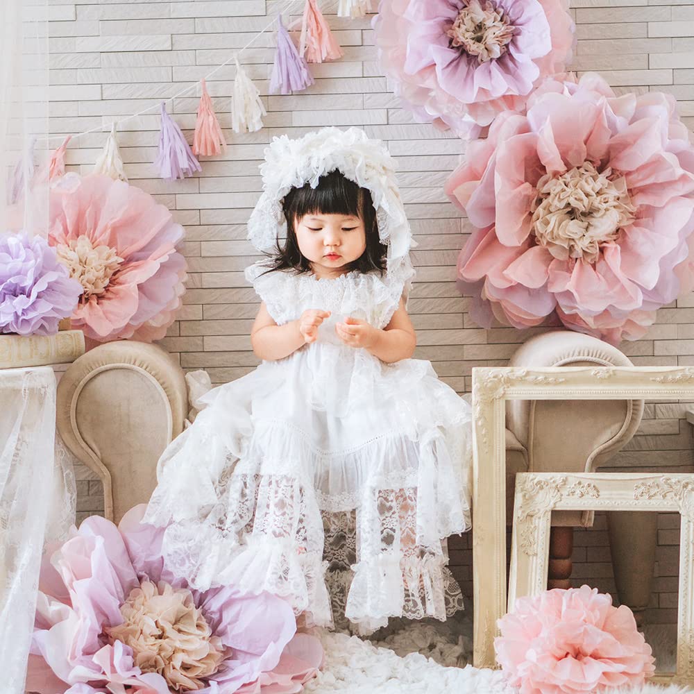 Regalo Birthday Decorations Birthday Decorations Paper Fan Birthday Decoration Set Garland Decoration Celebration Flower X (Bloom Bloom)