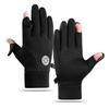 Cycling Gloves Men's Winter Outdoor Touch Screen Windproof Cold Warm Waterproof Cycling Sports Full Finger Velvet Anti-slip Hand