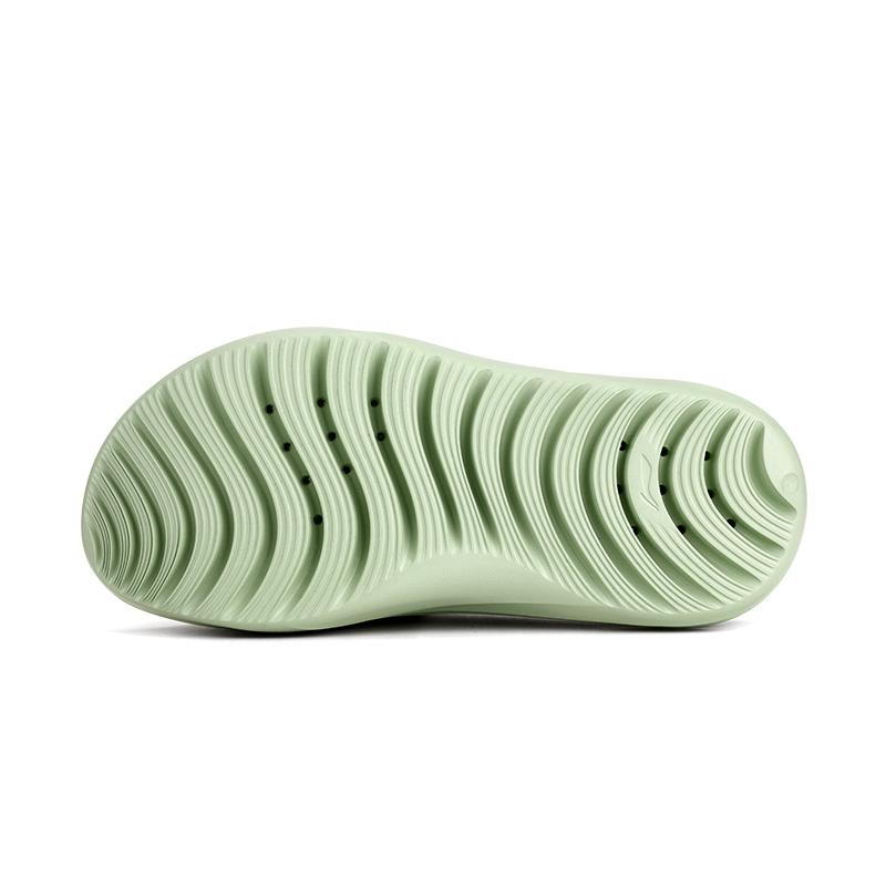 Li Ning Slip Resistant Abrasion Resistant EVA Slide Slippers Unisex Green LNXU931-5
