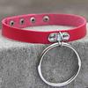 Schwarzer Leder Goth Choker Punk Harajuku Halsband Gothic Halskette Grunge Choker Cosplay Party Festival Schmuck