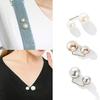 3 Pcs Artificial Pearl Brooch Fassweater Shawl Clip Safety Buttons Pins Brooch Clothing Jeans Hat Bag Decoration